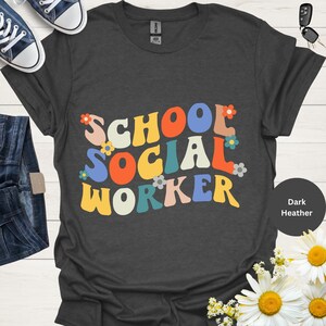 School Social Worker Retro Floral Design, Women&#39;s Gift