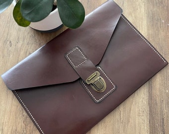 Handcrafted Brown Leather iPad Case