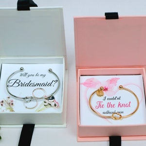 proposition pour demoiselle d'honneur/bracelets personnalisés de demoiselle d'honneur/cadeau invité mariage/ cadeau de cérémonie