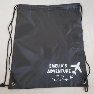 Personalised airplane bag for kids, activity bag for kids, Custom toy bag, game storage, Busy Bag for Summer Holiday, travel bag, plane bag
