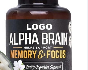 Alpha Brain Premium Nootropic Brain Supplement, 60 Count, for Men & Women