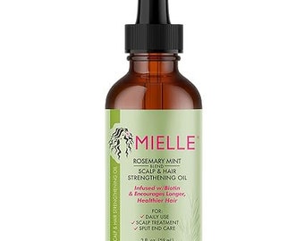 Mielle Organics Rosemary Mint Scalp & Hair Strengthening Oil for All Hair Types, 2 Ounce