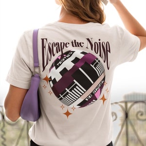 Entfliehen Sie dem Lärm - Retro ästhetik T-shirt Klassisch Preppy Old Soul Tee Old School Vibes Unisex Shirt Inspirierende Motivation besser Zeiten Top