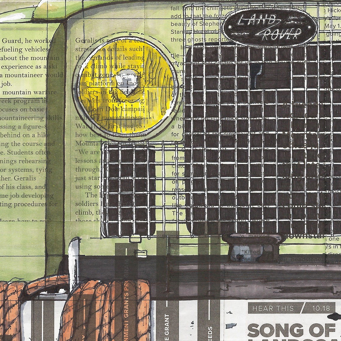 Land Rover Series IIA Print - Etsy