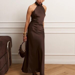 Brown Wedding Guest Dress - Etsy Denmark
