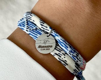 Personalized Liberty cord bracelet, wedding bracelet, personalized couple bracelet, engraved medallion bracelet, Valentine's Day gift