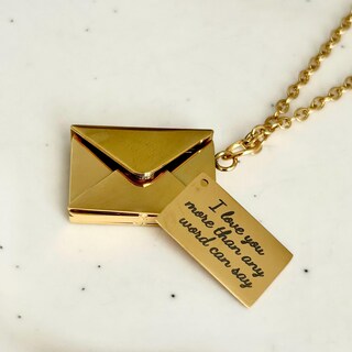 Collana Con Ciondolo A Cuore E Lettera U-M - Gioiello Romantico Unisex Con Simbolo Dell'Amicizia