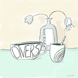 Carte postale -Diversité- Queer- TDAH