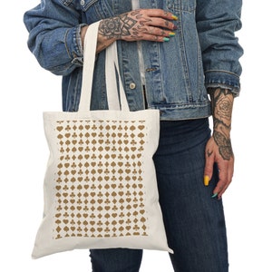 Natural Tote Bag, Spades, Clubs, Cards