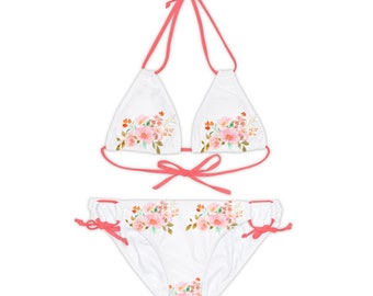 Go Girl Go Set bikini con spalline (AOP)