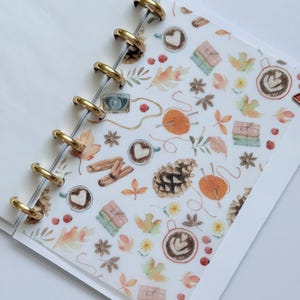 Autumn Hobbies Vellum | Dashboard for Planner | Journal | Disc | Ring | Divider | Minimalist