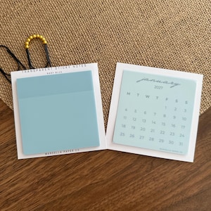 Baby Blue Transparent Sticky Notes – Waterproof, Repositionable Memo Pads for Journals