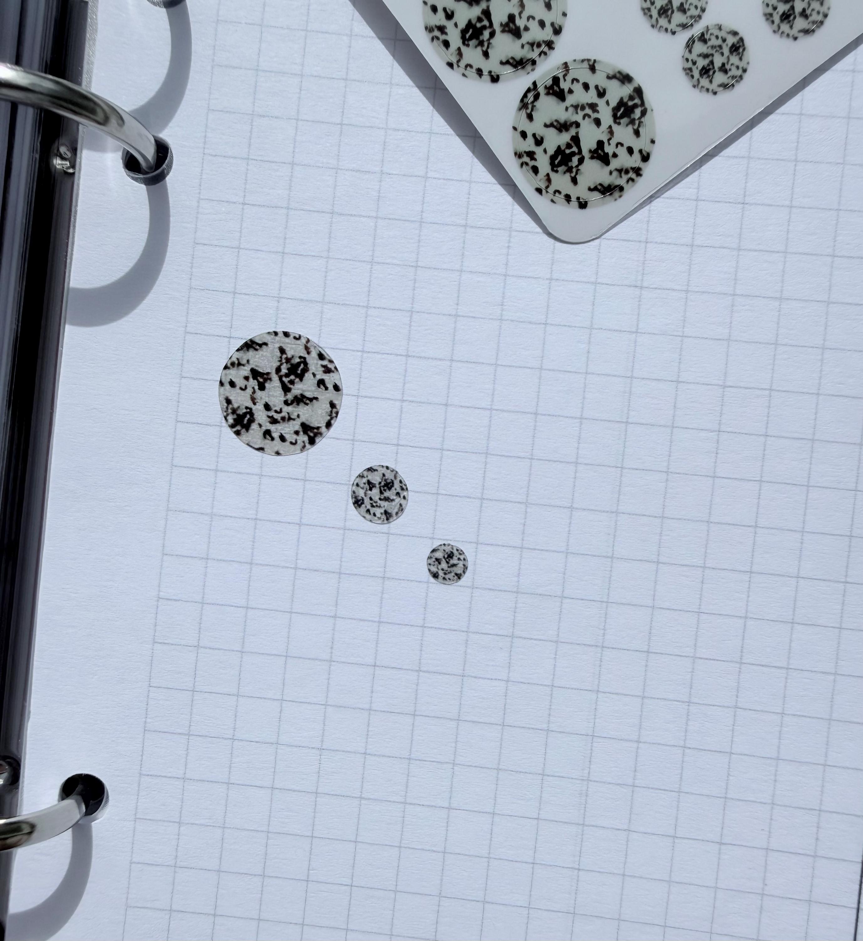 Translucent Tortoise Shell Circle Planner Stickers | Neutral Functional ...