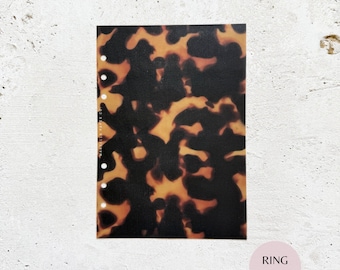 Tortoiseshell Vellum Planner Dashboard | Minimal Divider for A5 A6 LV Personal Filofax and Disc Bound Planners
