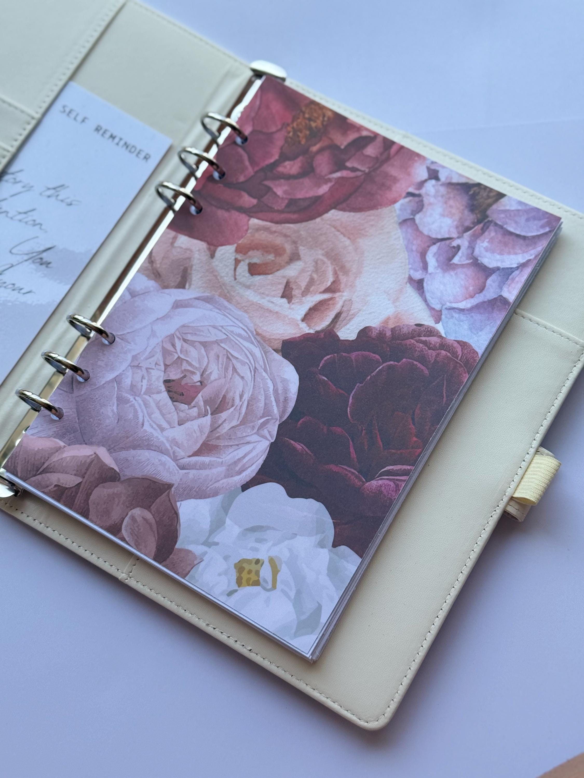 Floral Vellum Planner Dashboard | Transparent Overlay Insert | Minimal ...