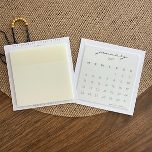 Clear Transparent Sticky Notes – Waterproof, Repositionable Memo Pads for Journals
