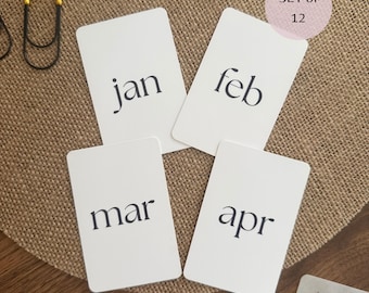 Monthly Planner Cards | Jan–Dec Journal Card Set | Planner Dashboard | A5 A6 Planner Insert | Planner Accessories