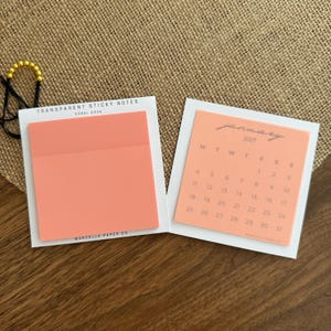 Coral Cove Transparent Sticky Notes – Waterproof, Repositionable for Books, Journals
