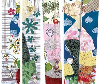 Printable Washi Tape Strips: Colorful Collage Art Borders (Digital Download)