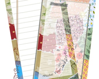 Printable Shopping and To Do List, Floral Grocery Organizer (Digital Download)