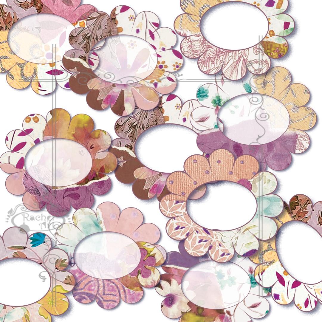 Printable Collage Labels: Vintage Style Stickers, Scrapbook & Journal ...