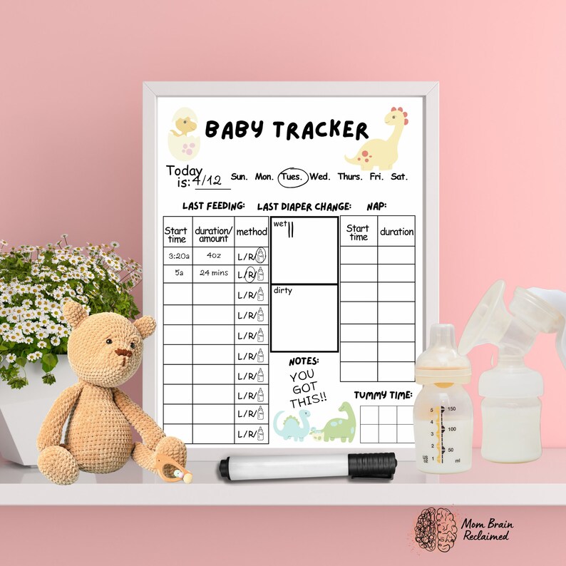 Printable Baby Tracker Bundle; Digital Download Newborn Infant Tracker ...