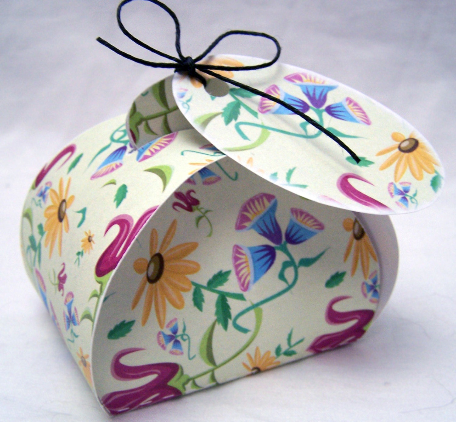 Digital Download Wildflower Favor Box Printable Gift Box - Etsy