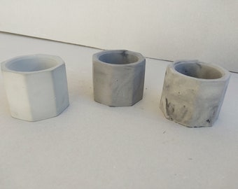 Concrete Tea Light Holders | Cement candleholder | Modern home decor