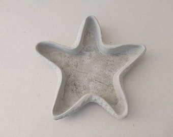 Porte-bijoux étoiles de mer en ciment | Plateau décoratif | Décoration d'intérieur