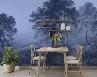 Abstraktes Wald Wandbild Wandbild für Wohnzimmer, Bad oder Schlafzimmer