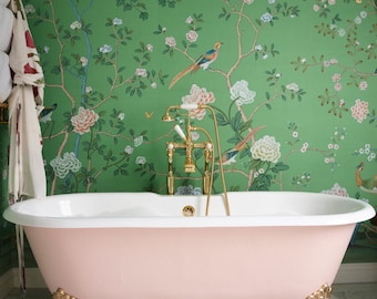 Chinoiserie wallpaper removable Peel and stick mural