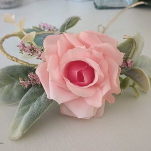 Simple Pink Rose Flower Crown