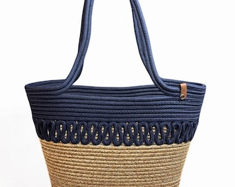 Straw Bag Large, Straw Bag Beach, Basket Bag, Farmers Market Bag, Shopping Basket, Luxury Bag, Cotton Rope Bag, Summer Bag, Custom Bag