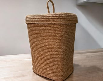Benutzerdefinierte Größe Organizer, Baumwollseil Korb, runder Aufbewahrungskorb, Rechteck Aufbewahrungskorb, benutzerdefinierter Organizer, bunter Korb, Einweihungsgeschenk