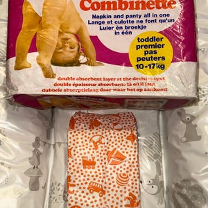 ヴィンテージ Moltex Combinette Luier voor ユニセックス マアト 10/17kg 22/37lbs プラスチック buitenkant *Zeldzaam* Abdl ヴィンテージ