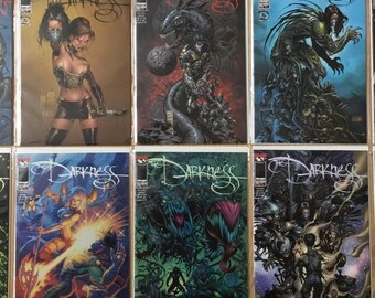 The Darkness #11 Lot of 10 Variant Covers Top Cow Image Comics 1998 High Grade Bagged & Boarded at Issuance