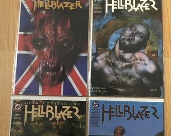 Hellblazer John Constantine #55 #57 #58 #62 DC Comics 1992 1993 Lote de alto grado Steve Dillon / Garth Ennis Art Preacher