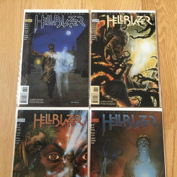 Hellblazer John Constantine #76 #77 #78 #79 DC Comics 1994 High Grade Lot Steve Dillon / Garth Ennis Art Preacher