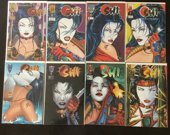 Shi The Way of the Warrior #1 2 3 4 5 6 7 8 9 10 11 12 Full Run #1 and #5 Signed with #6A Variant Crusade Comics 1994 Tucci Art High Grade