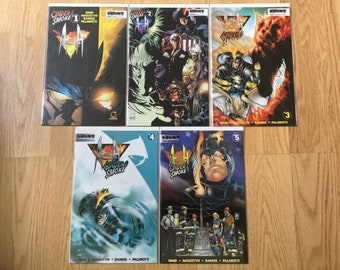 Ash Cinder and Smoke #1 #2 #3 #4 #5 Event Comics 1997 Fireman Firefighter High Grade Complete Set Full Run Palmiotti / Quesada Art