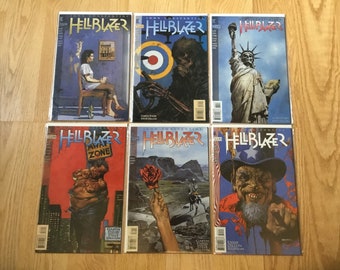 Hellblazer John Constantine #70 #71 #72 #73 #74 #75 DC Comics 1993 1994 Lote de alto grado Steve Dillon / Garth Ennis Art Preacher