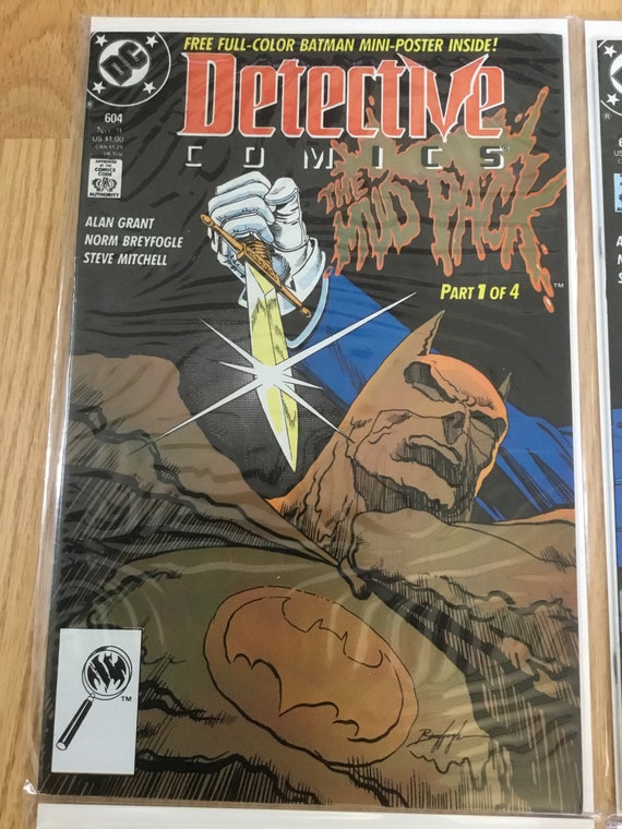 Detective Comics #604 #605 #606 #607 DC Comics Mud Pack 1989