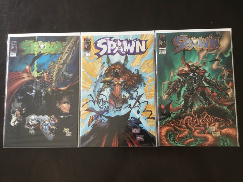 Spawn 61 62 63 Image Comics 1997 Lote de 3 Todd McFarlane / Capullo Alto Grado imagen 1