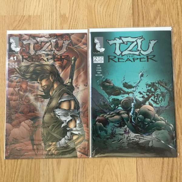 Tzu The Reaper #1 and #2 Murim Comics High Grade Jae Hak Lee C.S. Chun Gary Cohn B.K. Kim Art Alternative Indie Comics