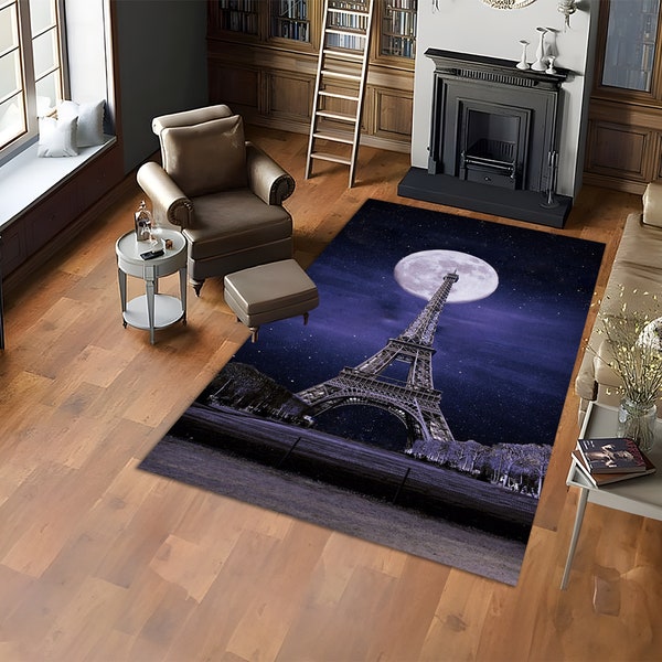 Eiffel, Tapis Tour Eiffel, Tapis à motifs Eiffel, Tapis de Paris, Tapis tour, Tapis Eiffel, Tapis décoratif, pour tapis de salon, Tapis de décoration intérieure, Tapis moderne