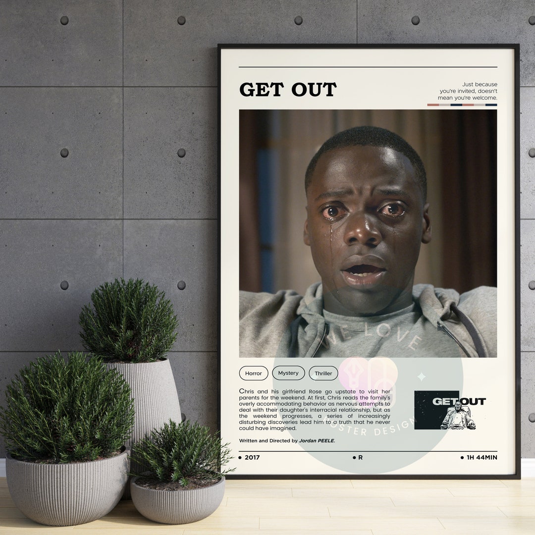 Get Out Movie Poster / Get Out Poster / Modern Movie Poster / Modern