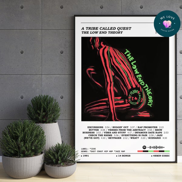 A Tribe Called Quest - The Low End Theory Poster / A Tribe Called Quest Poster / Album Cover Poster / Music Print / Album Print / Music Gift