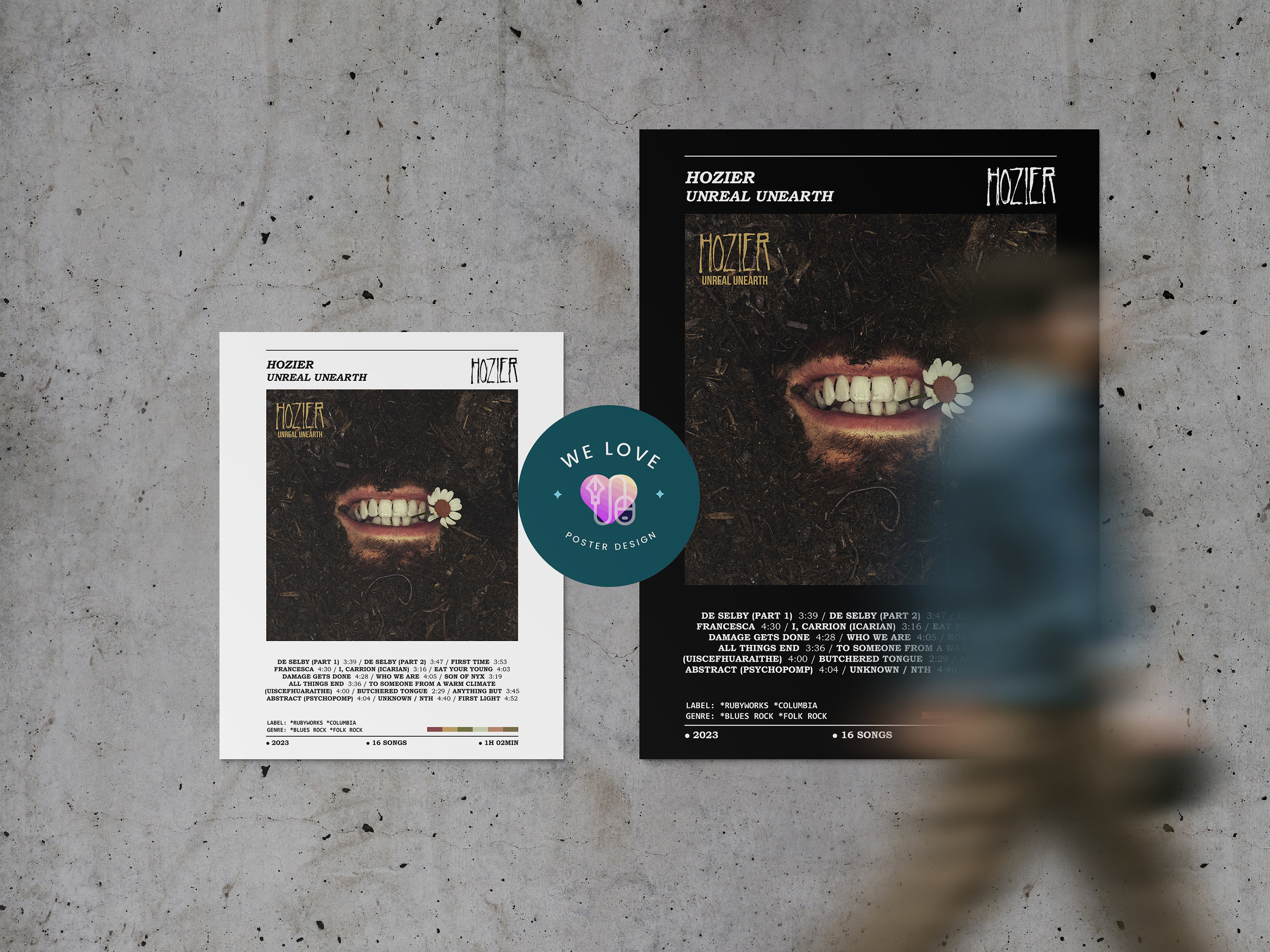 Hozier - Unreal Unearth Album Poster / Hozier Poster / Album Cover Poster