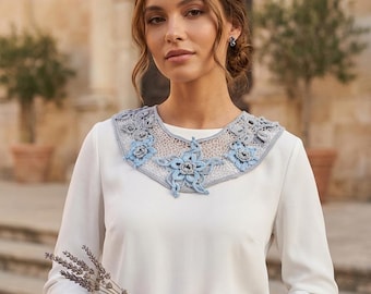 Abnehmbares Halsband mit Magnetverschluss, künstliches Halsband im viktorianischen Stil, Geschenk für Sie, aus der Westukraine