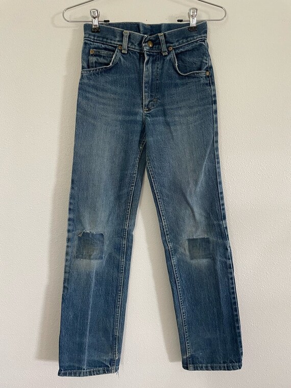 Vintage Distressed Vintage 1970 1980 Patched Lee J